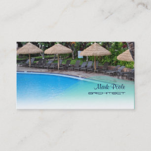 PixDezines swimming pool/diy template Business Card
