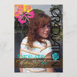 PixDezines Swirls, 2011 Graduation, Custom Colour Invitation
