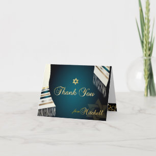 PixDezines Tallit Mitzvah Thank You/DIY colour You Card