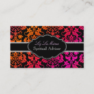 PixDezines Tanza Damask/DIY background Business Card