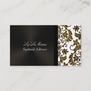 PixDezines Tanza Damask/DIY background/white Business Card