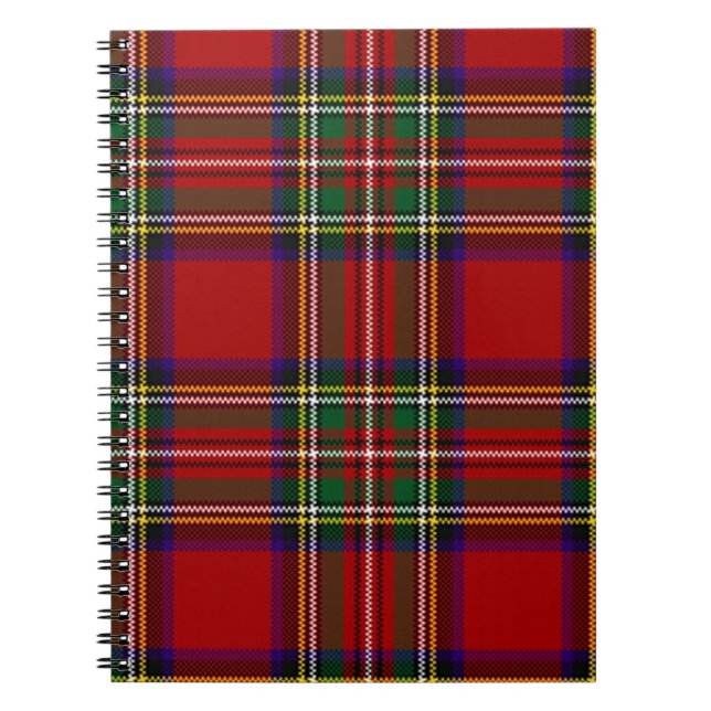 PixDezines tartan, stewart clan Notebook (Front)