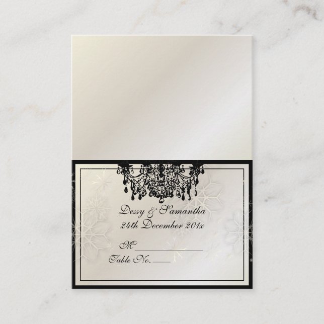 PixDezines Tent Place Card (Chubby Business Cards) (Front)