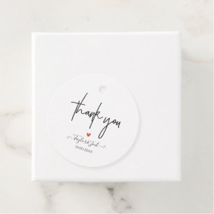 PixDezines Thank You Chic Signature Script Favour Tags