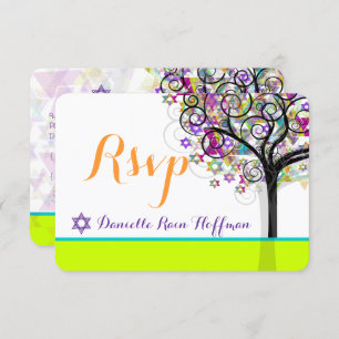 PixDezines tree of life Bat Mitzvah/diy background Invitation