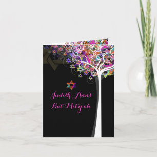 PixDezines tree of life/mitzvah/DIYbackground Card