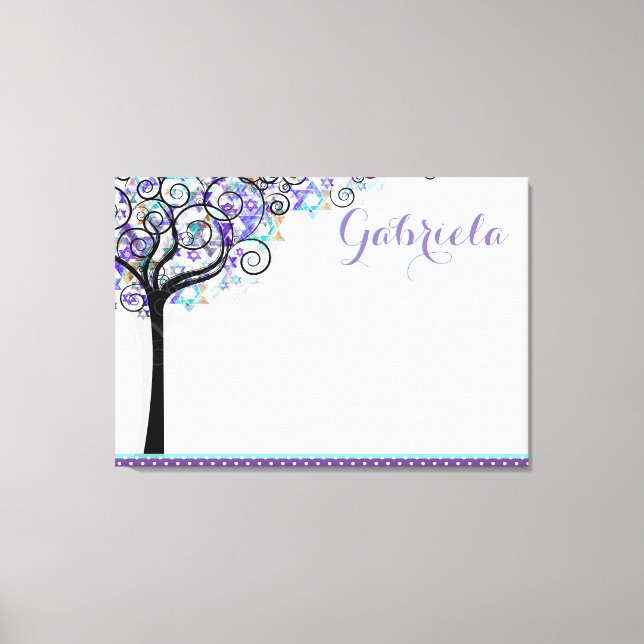 PixDezines Tree of Life Sign In Board/Purple/Blue (Front)