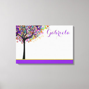 PixDezines Tree of Life Sign In Board/Purple/Pink