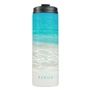 PixDezines Tropical Beach Thermal Tumbler