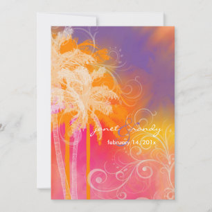 PixDezines tropical hula+swirls Invitation