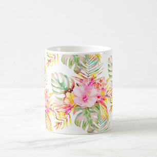 PixDezines Tropical Paradise Floral Foliage Coffee Mug