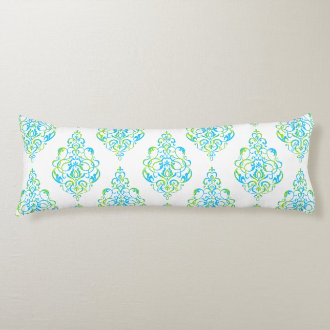 PixDezines Tunis Damask/DIY background Body Cushion (Front)