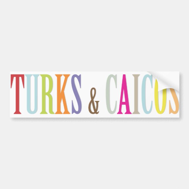PixDezines Turks/DIY background colour Bumper Sticker (Front)