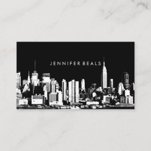 PixDezines twin towers NYC skyline ♥ Business Card