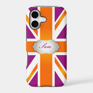 PixDezines union jack/raspberry+orange