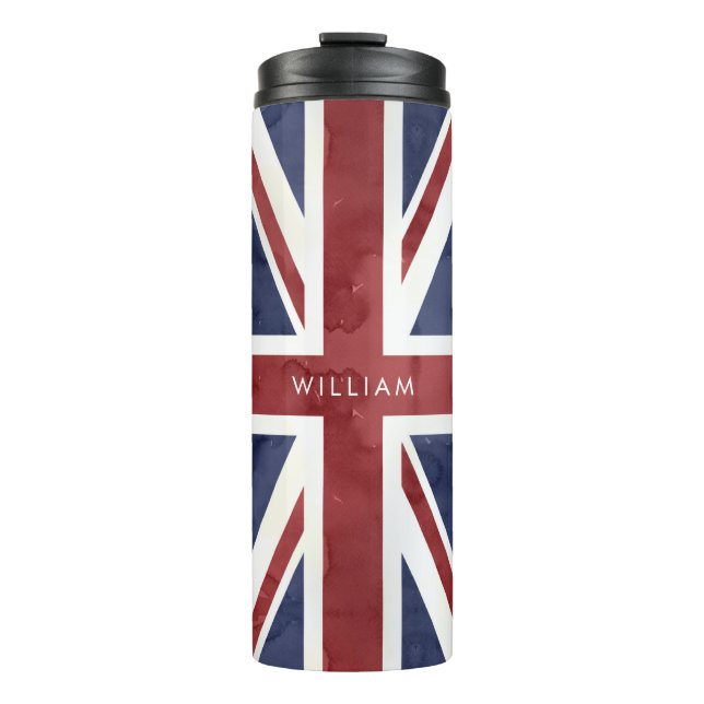 PIXDEZINES Union Jack Thermal Tumbler (Front)