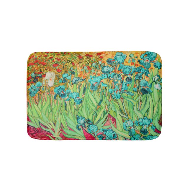 PixDezines van gogh iris/st. remy Bath Mat (Front)