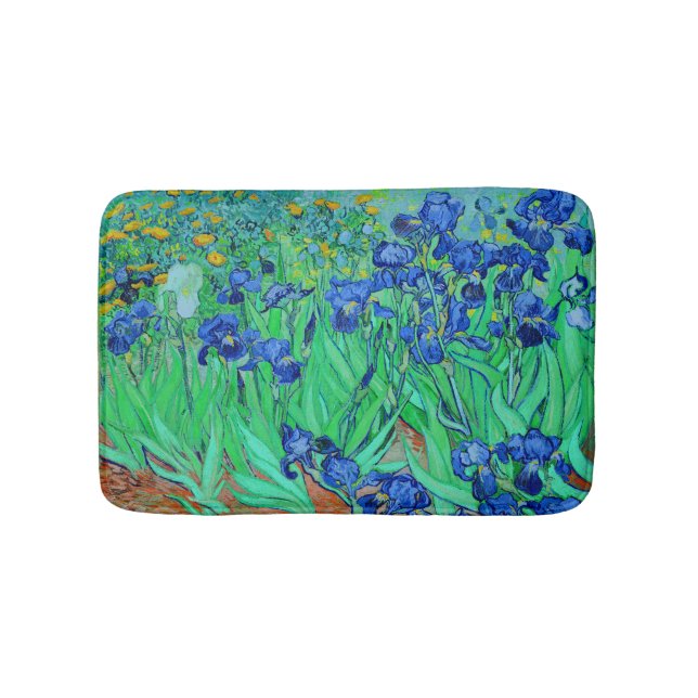 PixDezines van gogh iris/st. remy Bath Mat (Front)