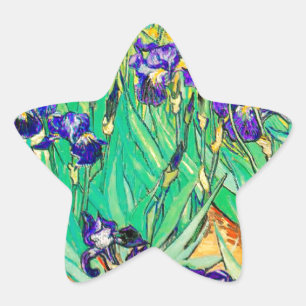 PixDezines van gogh iris/st. remy Star Sticker