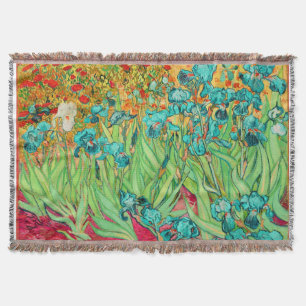 PixDezines van gogh irises/st. remy Throw Blanket