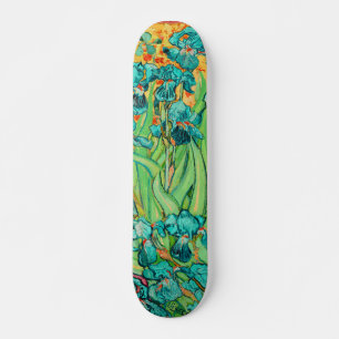 PixDezines van gogh purple irises Skateboard