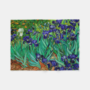 PixDezines van gogh/purple irises/st. remy Fleece Blanket