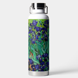 PixDezines Van Gogh Purple Irises, St. Remy Water Bottle