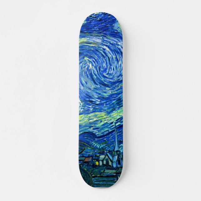 PixDezines van gogh starry night Skateboard (Front)