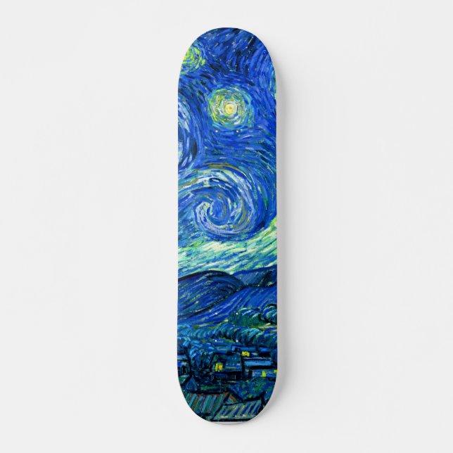 PixDezines van gogh starry night Skateboard (Front)