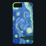 PixDezines Van Gogh Starry Night/St. Remy iPhone 8/7 Case<br><div class="desc">Van Gogh's famous painting,  "The Starry Night." Painted during his stay at the Saint Remy asylum in the 1880's,  van Gogh depicted the rolling hills and cypress trees he saw from his window.  Digitally enhanced by PixDezines.  Copyright © 2008-2016 PixDezines.com™ and PixDezines™ on zazzle.com. All rights reserved.</div>