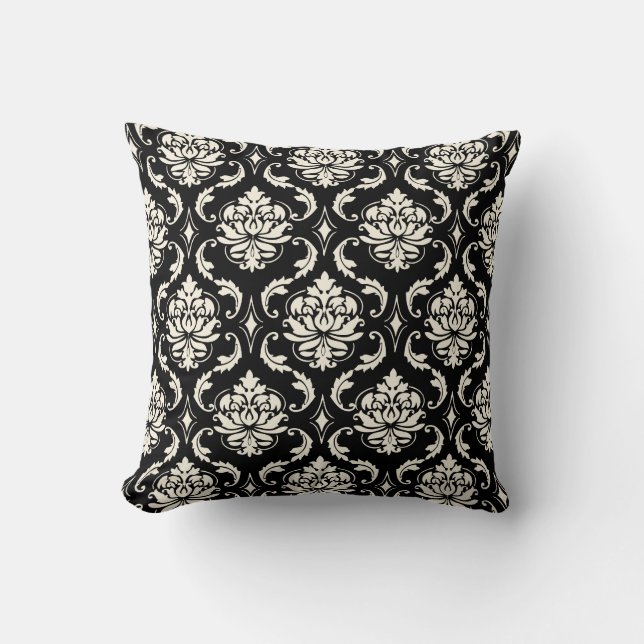 PixDezines vendome damask/diy background Cushion (Front)