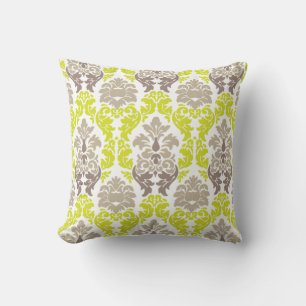 PixDezines versailles damask/diy background colour Cushion
