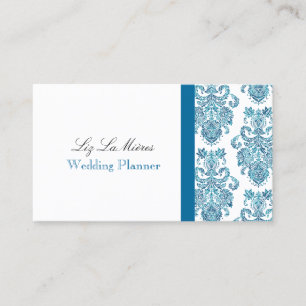 PixDezines Victorian Damask/DIY colours/teal Business Card