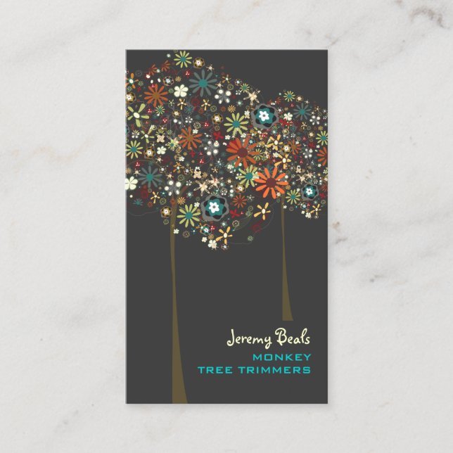 PixDezines Vintage Autumn Blooms/DIY colour!! Business Card (Front)