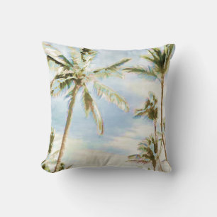 PixDezines vintage beach scene Cushion