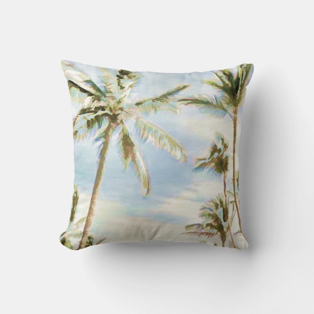 PixDezines vintage beach scene Cushion (Front)