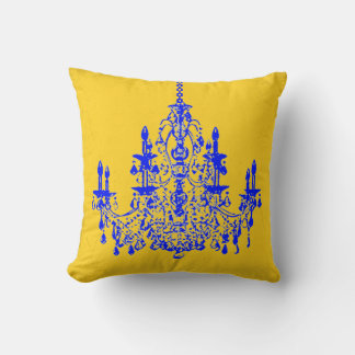 PixDezines vintage chandeliers/DIY background Cushion