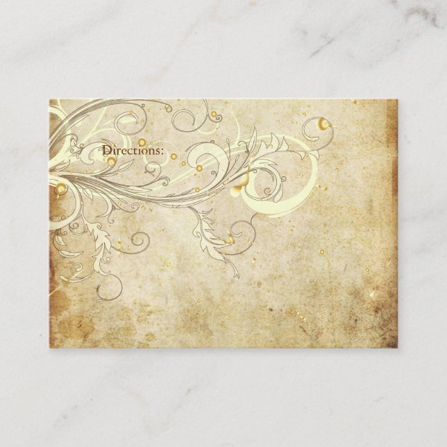 PixDezines Vintage Cream Swirls/Enclosure Cards (Front)