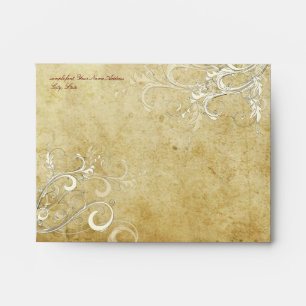PixDezines Vintage Cream Swirls Envelopes
