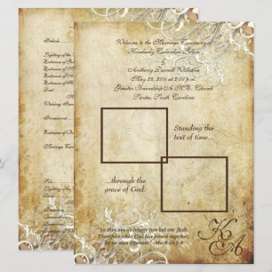 PixDezines vintage cream swirls Invitation