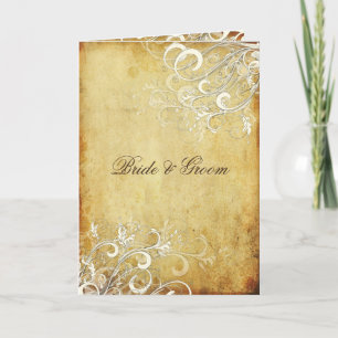PixDezines vintage cream swirls Invitation