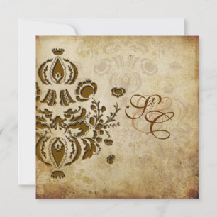 PixDezines Vintage Dolcè Damask Invitations