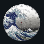 PixDezines Vintage, Great Wave, Hokusai 葛飾北斎の神奈川沖浪 Dartboard<br><div class="desc">PixDezinves Vintage of Japanese art.  The Great Wave of Kanagawa is one of the most seen worldwide.  The artist,  Hokusai,  1832 (Edo Period).   Depicting okinami as the great waves,  NOT tsunami.
com.  All rights reserved.</div>