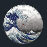 PixDezines Vintage, Great Wave, Hokusai 葛飾北斎の神奈川沖浪 Dartboard<br><div class="desc">PixDezinves Vintage of Japanese art.  The Great Wave of Kanagawa is one of the most seen worldwide.  The artist,  Hokusai,  1832 (Edo Period).   Depicting okinami as the great waves,  NOT tsunami.
com.  All rights reserved.</div>