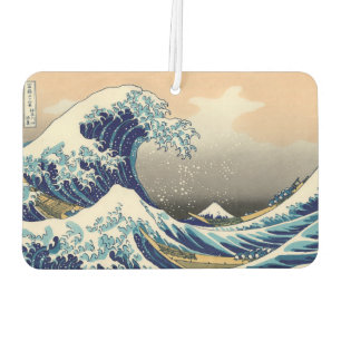 PixDezines Vintage, Great Wave, Hokusai Car Air Freshener