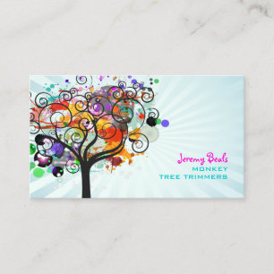 PixDezines Vintage Grunge Tree Trimmers ♥♥♥♥ Business Card
