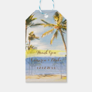 PixDezines vintage hawaii/beach Gift Tags