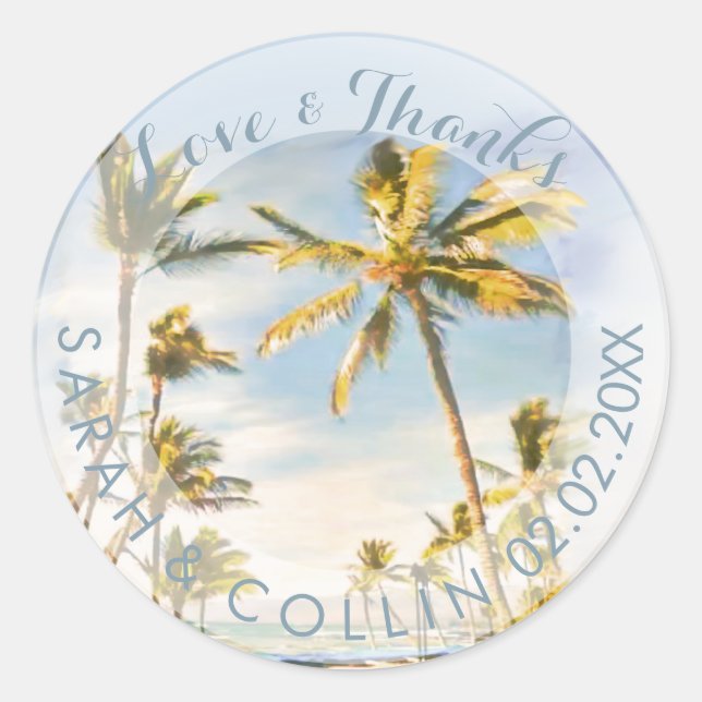 PixDezines vintage hawaii/mauna lani Classic Round Sticker (Front)