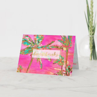 PixDezines Vintage Hawaii/Thank You Thank You Card