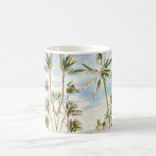 PixDezines Vintage Hawaiian Beach/Blue Sky Coffee Mug
